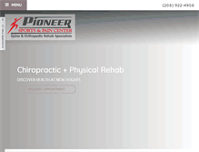 Tablet Screenshot of pioneerclinic.com